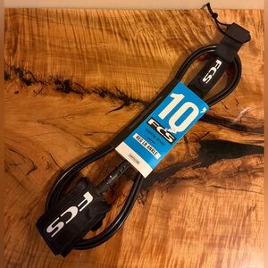 FCS 10' Ankle Surfboard Leash - Black